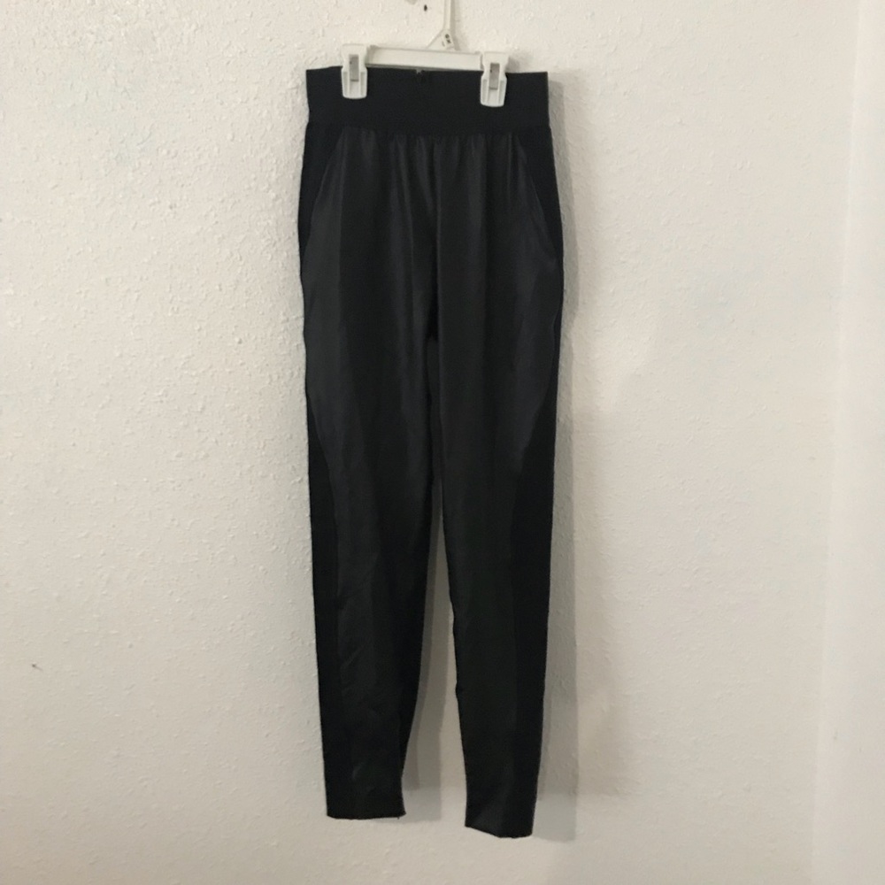 Stella McCartney Faux Leather Knit Leggings Pants